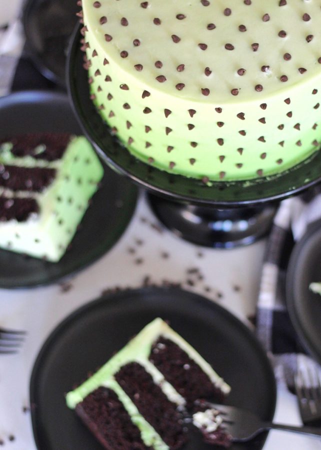 Mint Chocolate Chip Cake 