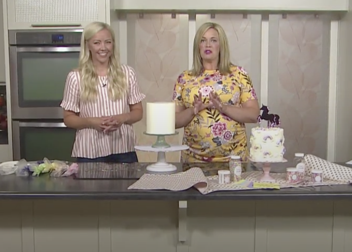Rainbow Cake Frosting Tutorial
